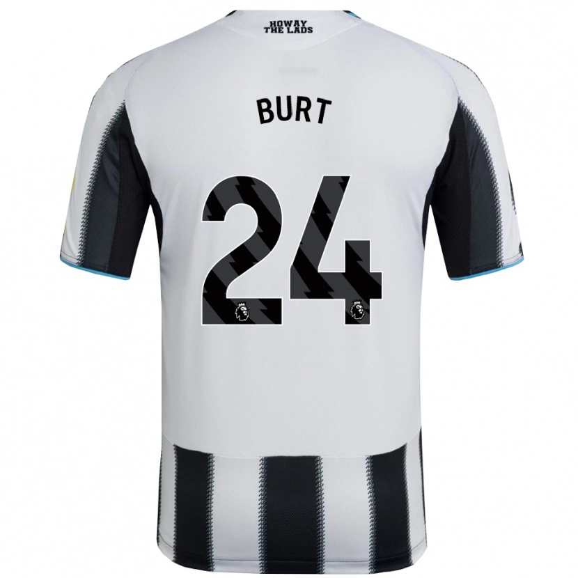 Danxen Hombre Camiseta Daisy Burt #24 Negro Blanco 1ª Equipación 2025/26 La Camisa México