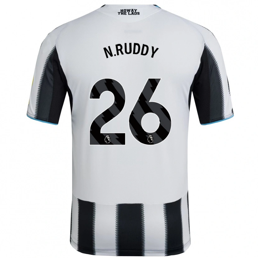 Danxen Hombre Camiseta John Ruddy #26 Negro Blanco 1ª Equipación 2025/26 La Camisa México