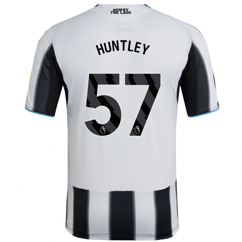 Danxen Hombre Camiseta James Huntley #57 Negro Blanco 1ª Equipación 2025/26 La Camisa México