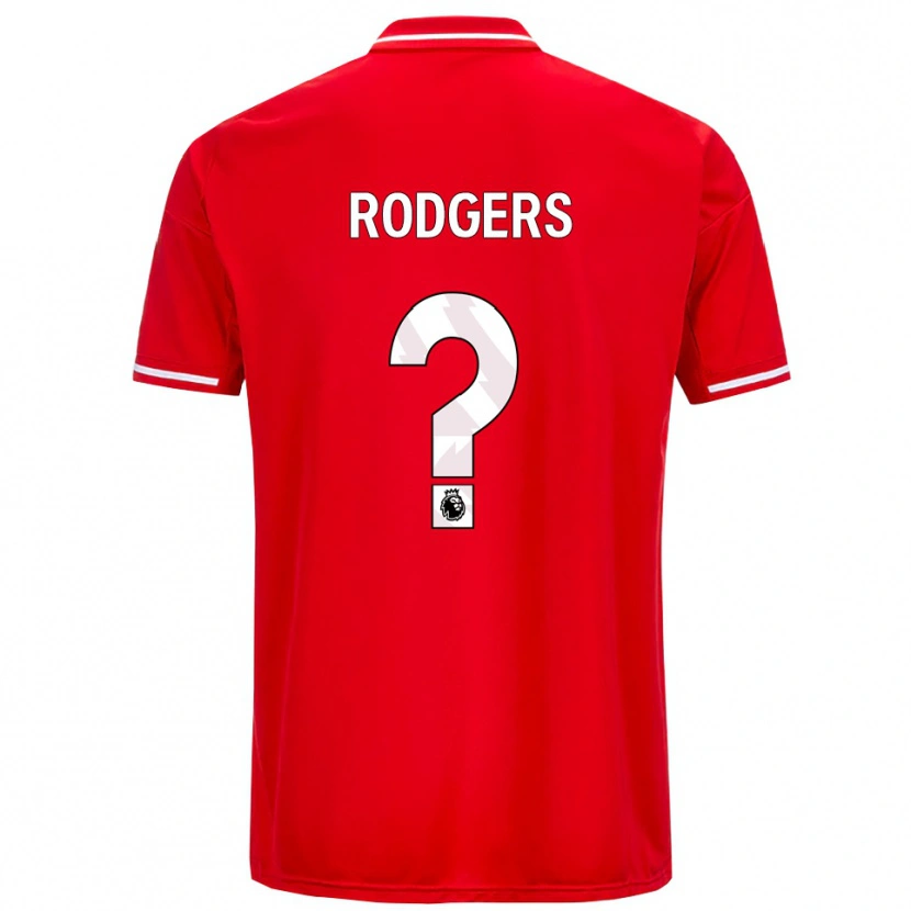 Danxen Hombre Camiseta Amy Rodgers #0 Rojo Blanco 1ª Equipación 2025/26 La Camisa México