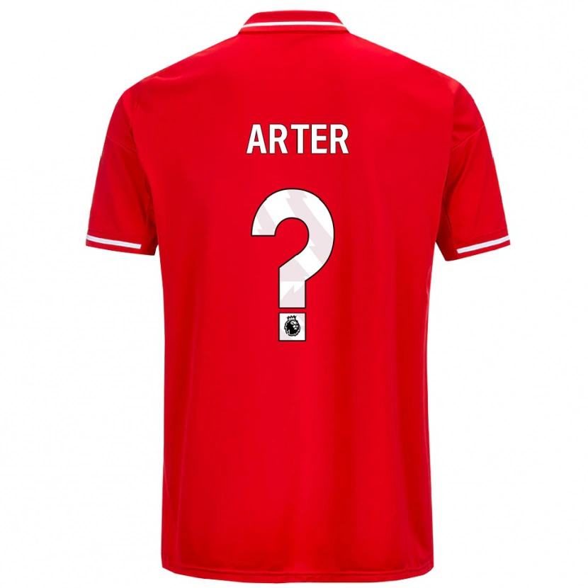 Danxen Hombre Camiseta Harry Arter #0 Rojo Blanco 1ª Equipación 2025/26 La Camisa México