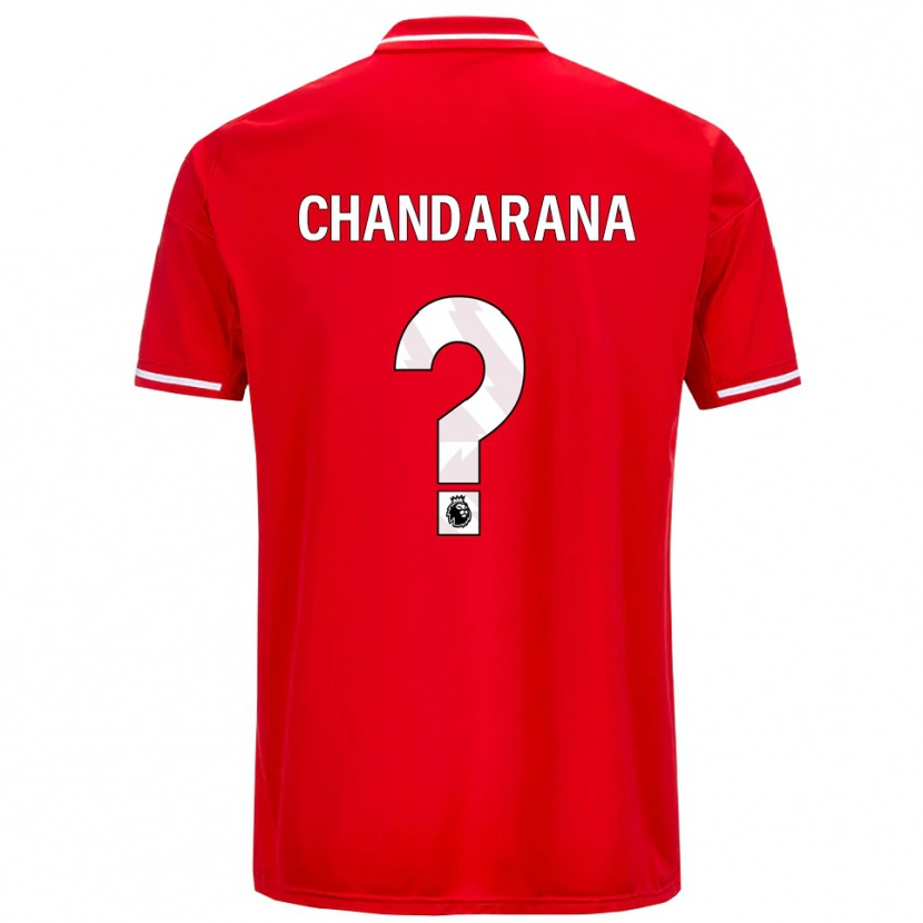 Danxen Hombre Camiseta Millie Chandarana #0 Rojo Blanco 1ª Equipación 2025/26 La Camisa México