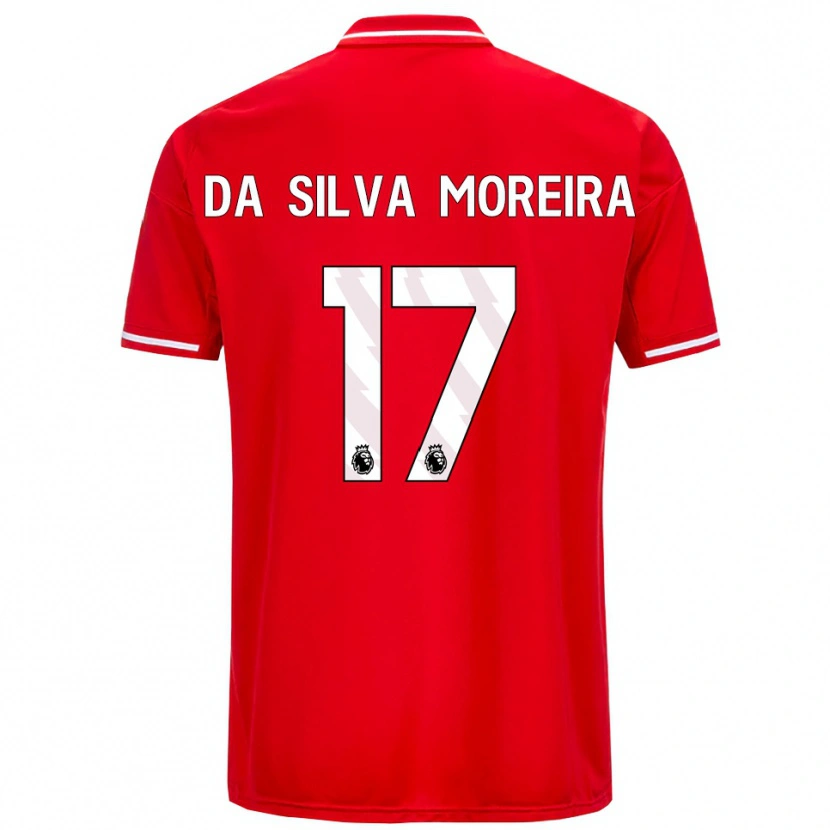 Danxen Hombre Camiseta Eric Da Silva Moreira #17 Rojo Blanco 1ª Equipación 2025/26 La Camisa México