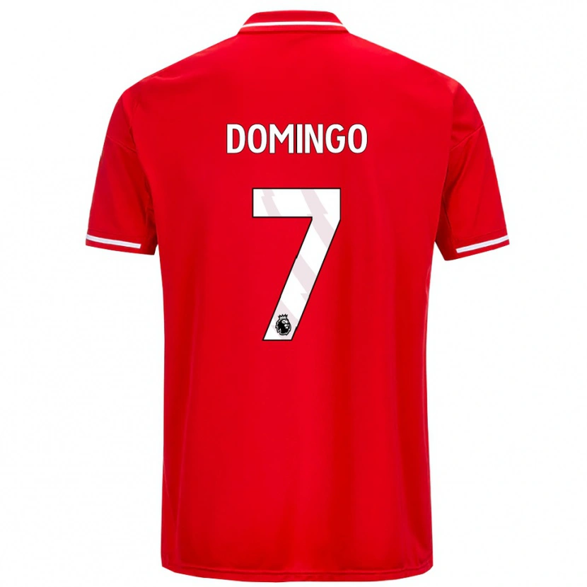 Danxen Hombre Camiseta Sophie Domingo #7 Rojo Blanco 1ª Equipación 2025/26 La Camisa México