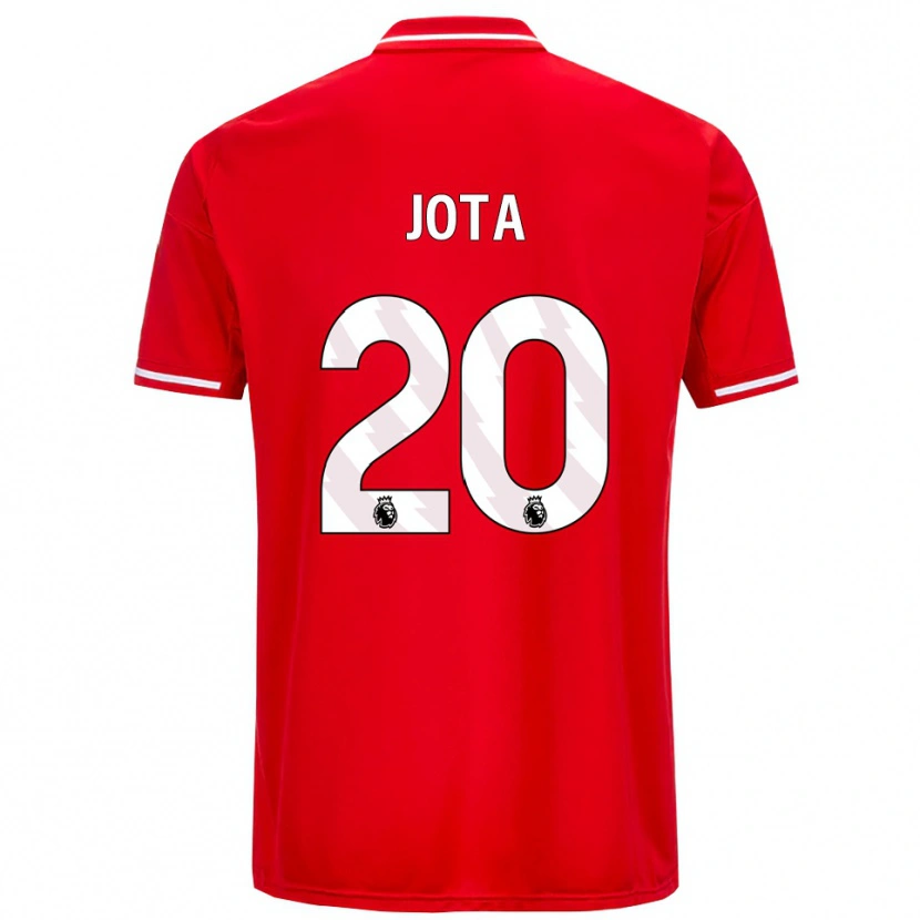 Danxen Hombre Camiseta Jota Silva #20 Rojo Blanco 1ª Equipación 2025/26 La Camisa México