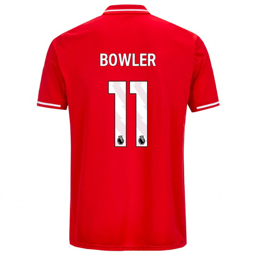 Danxen Hombre Camiseta Josh Bowler #11 Rojo Blanco 1ª Equipación 2025/26 La Camisa México