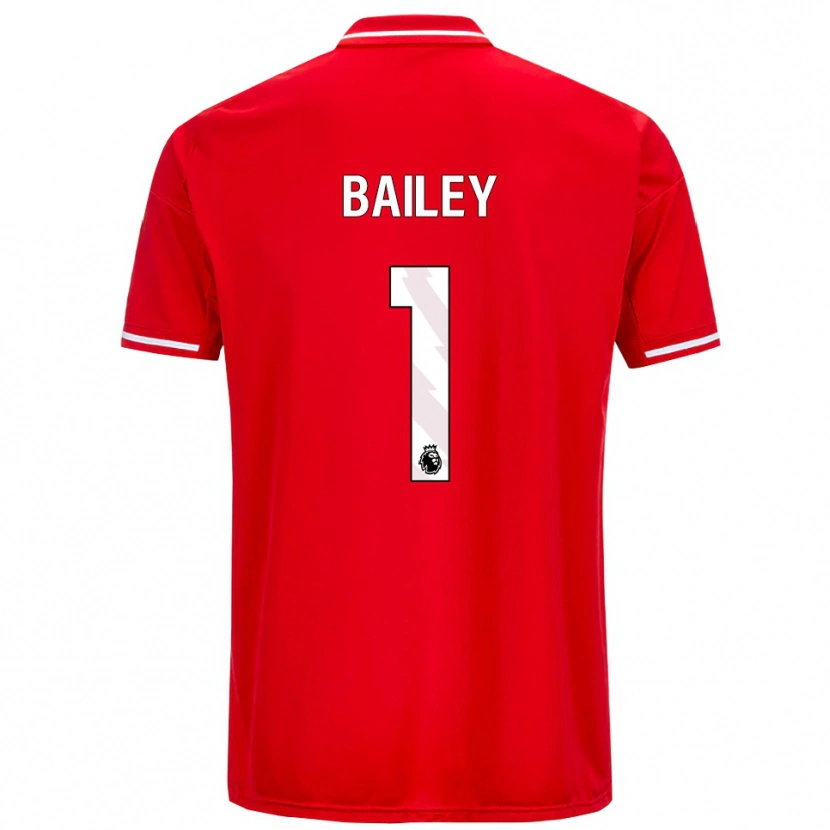 Danxen Hombre Camiseta Joe Bailey #1 Rojo Blanco 1ª Equipación 2025/26 La Camisa México
