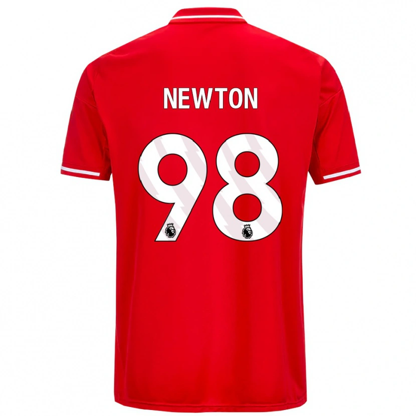 Danxen Hombre Camiseta Jamie Newton #98 Rojo Blanco 1ª Equipación 2025/26 La Camisa México