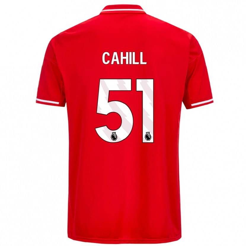 Danxen Hombre Camiseta Shae Cahill #51 Rojo Blanco 1ª Equipación 2025/26 La Camisa México
