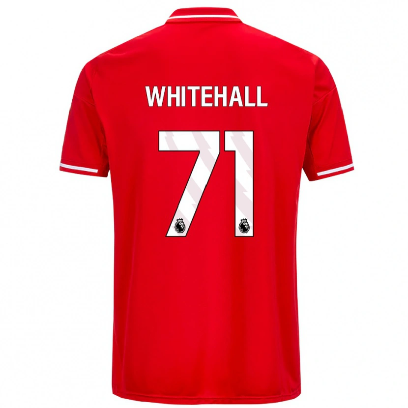 Danxen Hombre Camiseta Archie Whitehall #71 Rojo Blanco 1ª Equipación 2025/26 La Camisa México