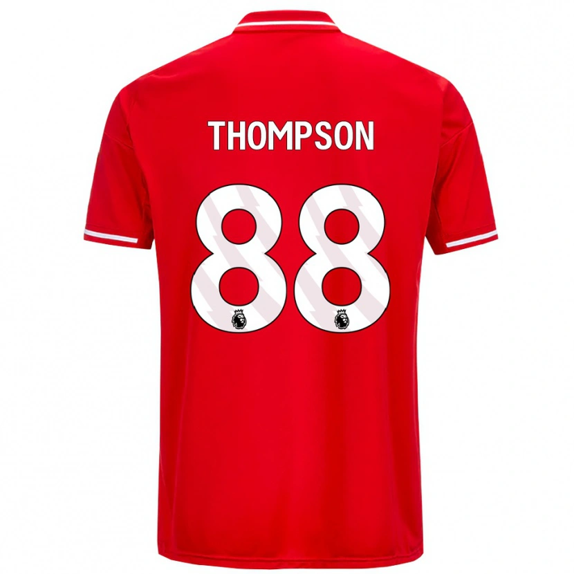 Danxen Hombre Camiseta Will Thompson #88 Rojo Blanco 1ª Equipación 2025/26 La Camisa México