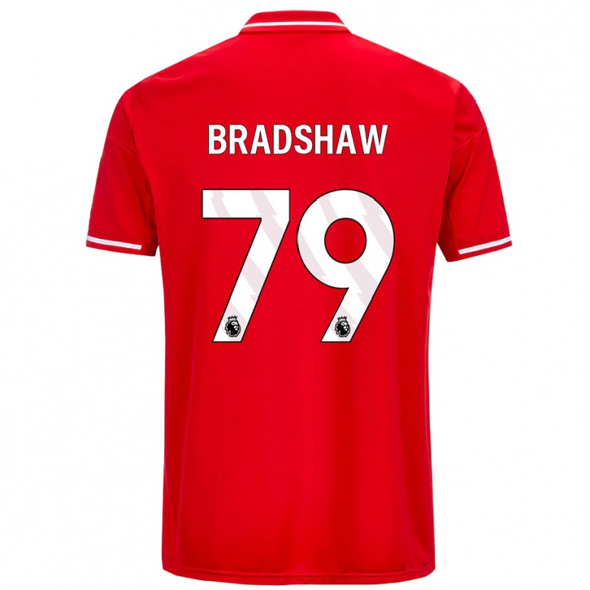 Danxen Hombre Camiseta Alfie Bradshaw #79 Rojo Blanco 1ª Equipación 2025/26 La Camisa México