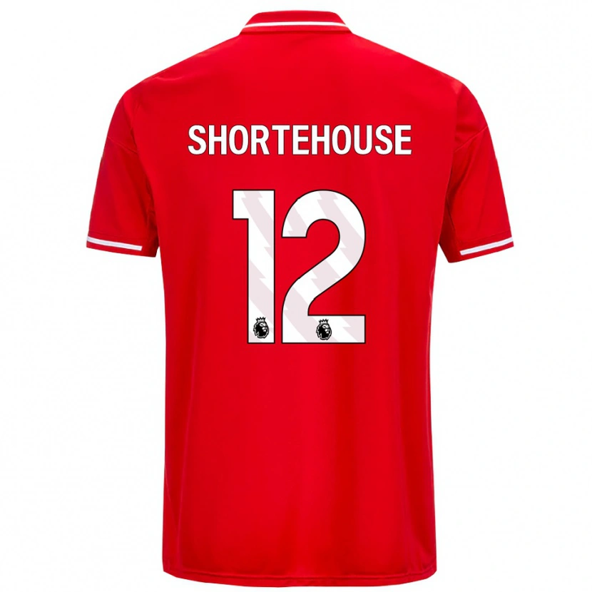 Danxen Hombre Camiseta Michael Shortehouse #12 Rojo Blanco 1ª Equipación 2025/26 La Camisa México