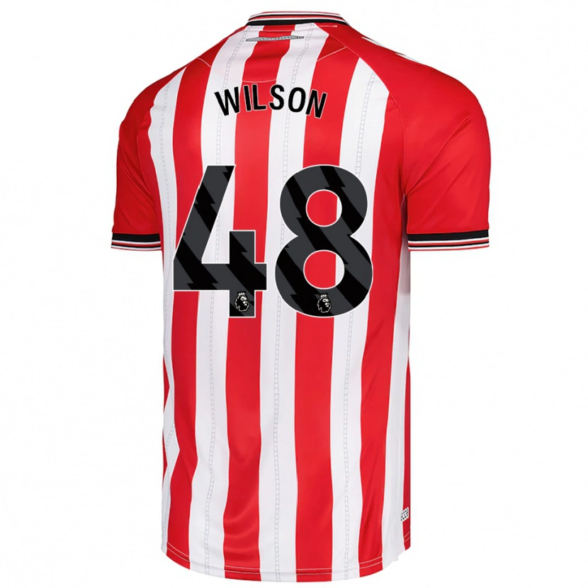 Danxen Hombre Camiseta Callum Wilson #48 Rojo Blanco 1ª Equipación 2025/26 La Camisa México