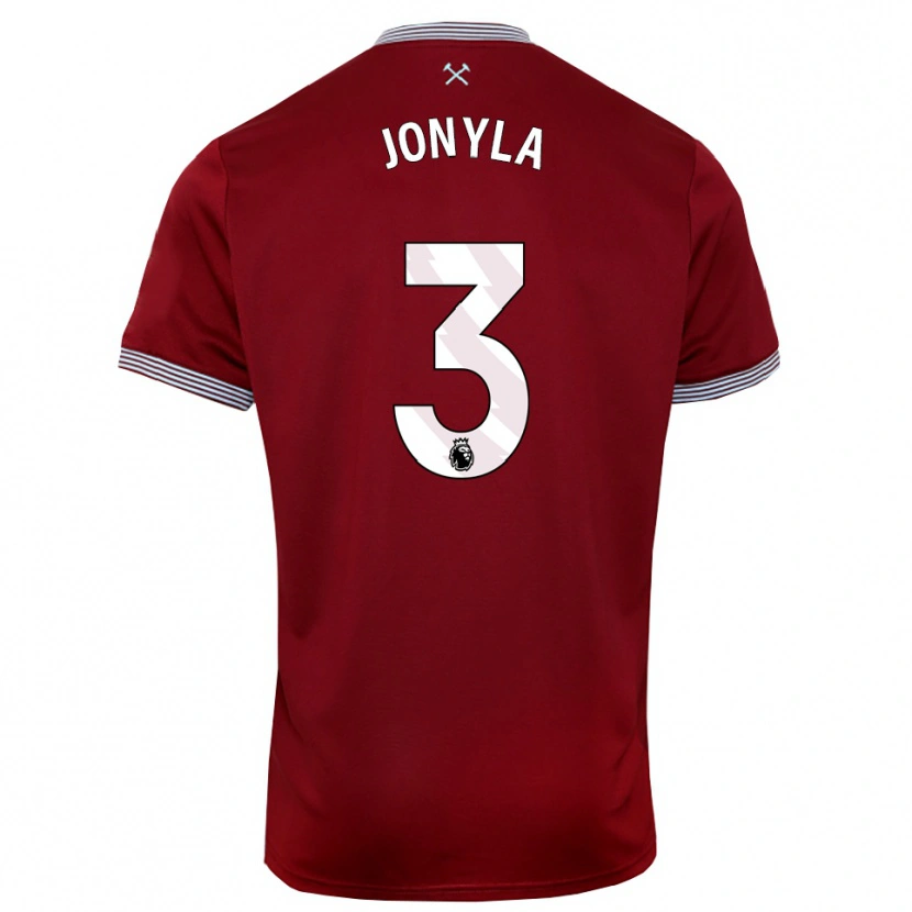 Danxen Hombre Camiseta Tomas Jonyla #3 Borgoña Blanco 1ª Equipación 2025/26 La Camisa México