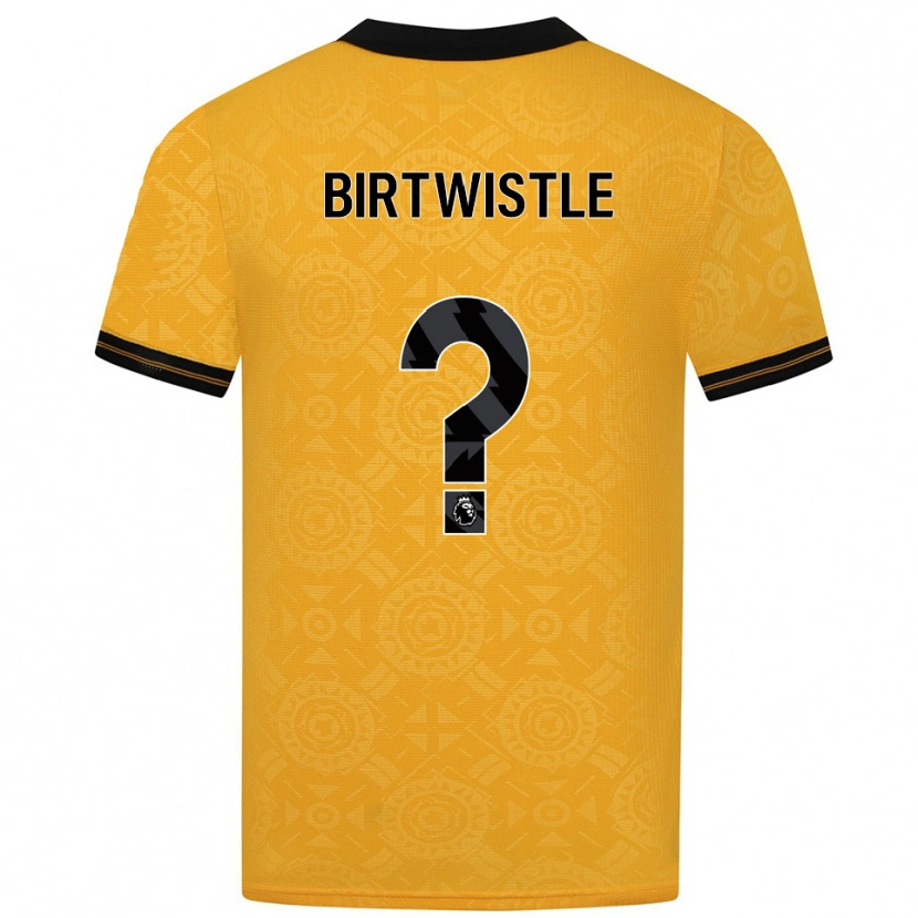 Danxen Hombre Camiseta Harry Birtwistle #0 Amarillo Negro 1ª Equipación 2025/26 La Camisa México