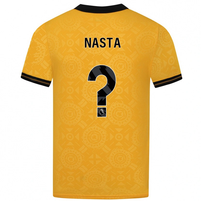 Danxen Hombre Camiseta Arthur Nasta #0 Amarillo Negro 1ª Equipación 2025/26 La Camisa México