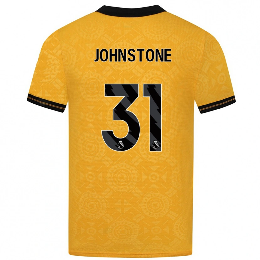 Danxen Hombre Camiseta Sam Johnstone #31 Amarillo Negro 1ª Equipación 2025/26 La Camisa México