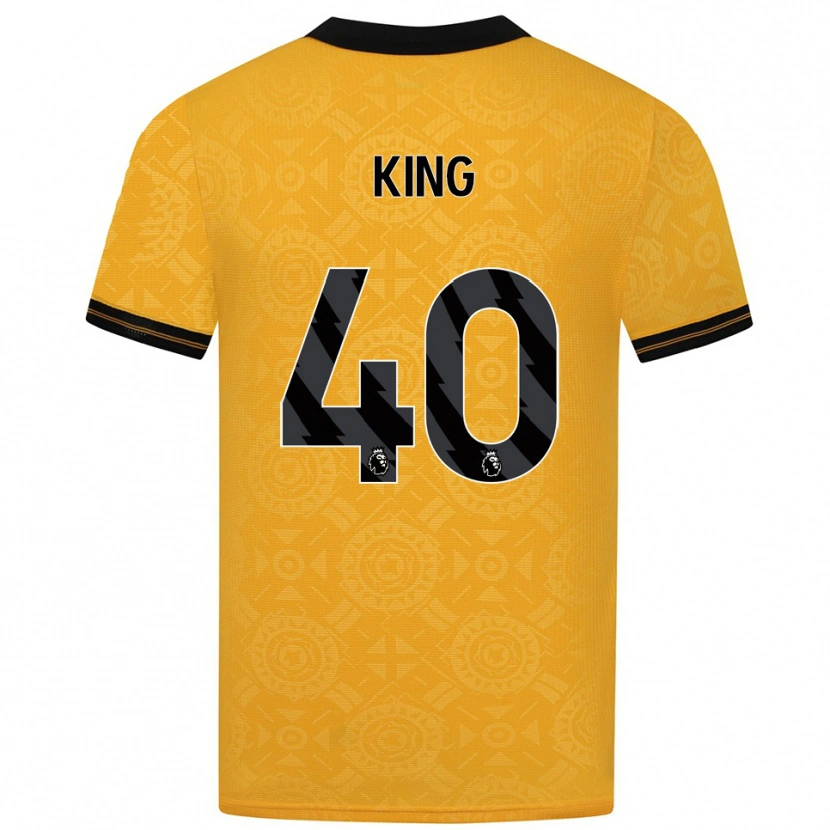 Danxen Hombre Camiseta Tom King #40 Amarillo Negro 1ª Equipación 2025/26 La Camisa México