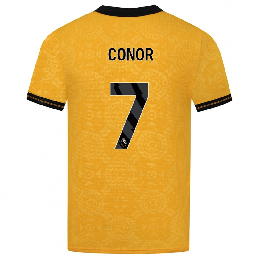 Danxen Hombre Camiseta Conor Mcleod #7 Amarillo Negro 1ª Equipación 2025/26 La Camisa México