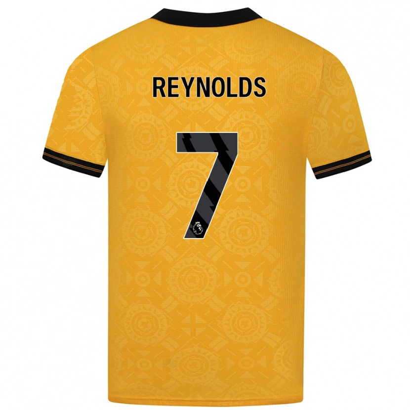 Danxen Hombre Camiseta Fabian Reynolds #7 Amarillo Negro 1ª Equipación 2025/26 La Camisa México