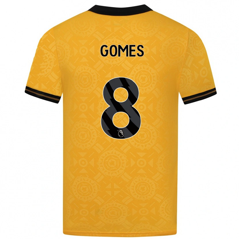 Danxen Hombre Camiseta João Gomes #8 Amarillo Negro 1ª Equipación 2025/26 La Camisa México