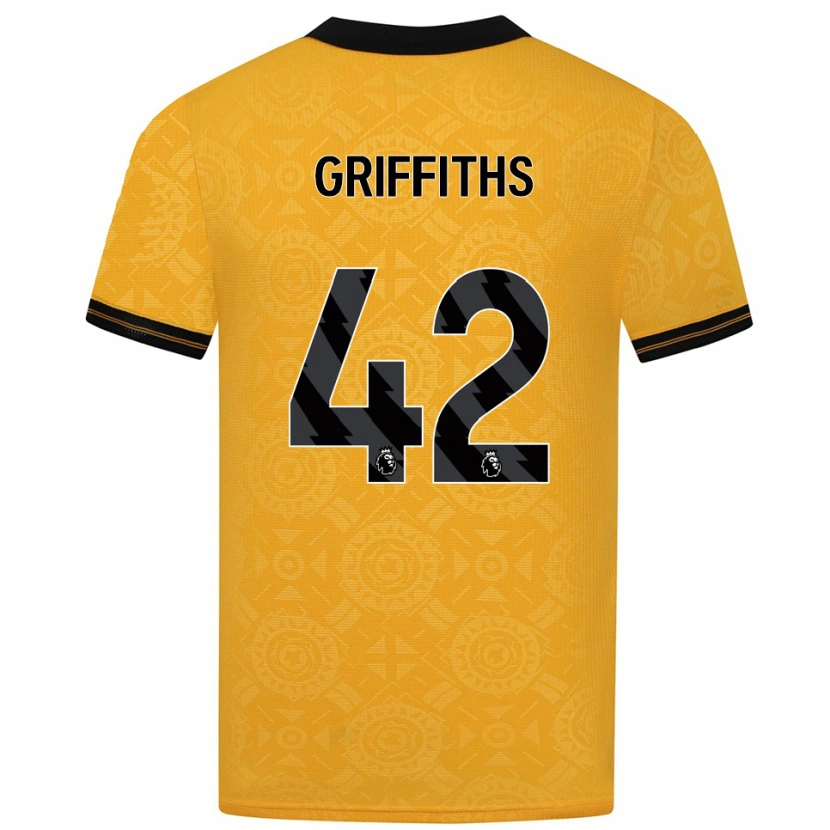 Danxen Hombre Camiseta Harvey Griffiths #42 Amarillo Negro 1ª Equipación 2025/26 La Camisa México