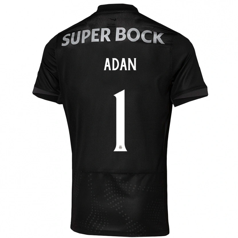 Danxen Hombre Camiseta Antonio Adan #1 Negro Blanco 2ª Equipación 2025/26 La Camisa México