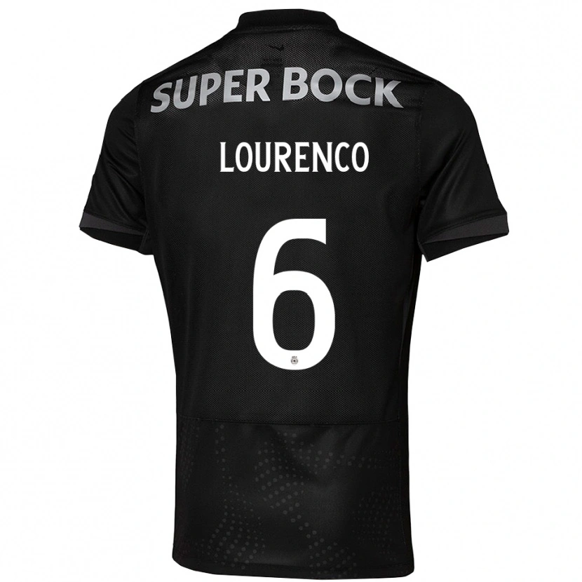 Danxen Hombre Camiseta Bruna Lourenço Urbano Costa #6 Negro Blanco 2ª Equipación 2025/26 La Camisa México