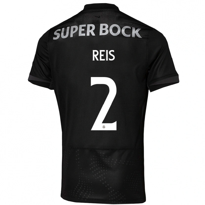 Danxen Hombre Camiseta Matheus Reis #2 Negro Blanco 2ª Equipación 2025/26 La Camisa México