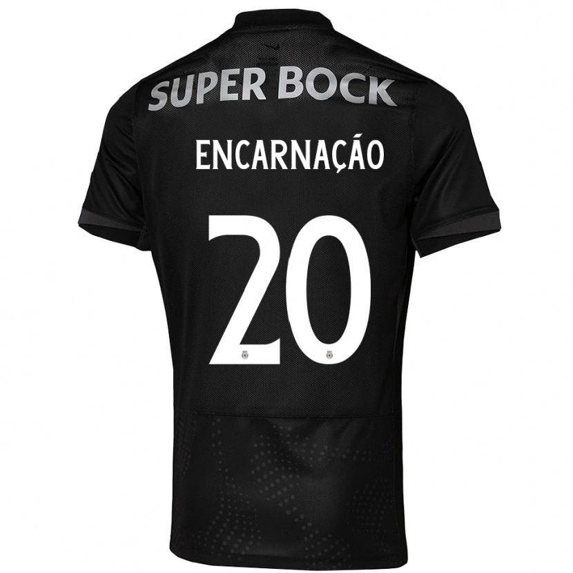 Danxen Hombre Camiseta Telma Encarnação #20 Negro Blanco 2ª Equipación 2025/26 La Camisa México