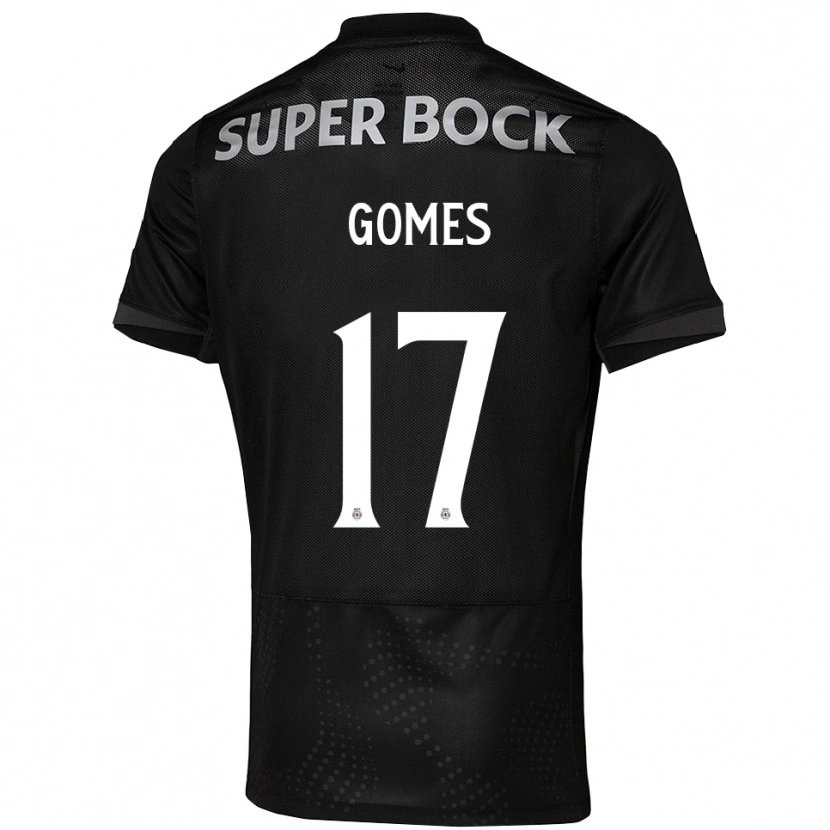 Danxen Hombre Camiseta Frederico Gomes #17 Negro Blanco 2ª Equipación 2025/26 La Camisa México