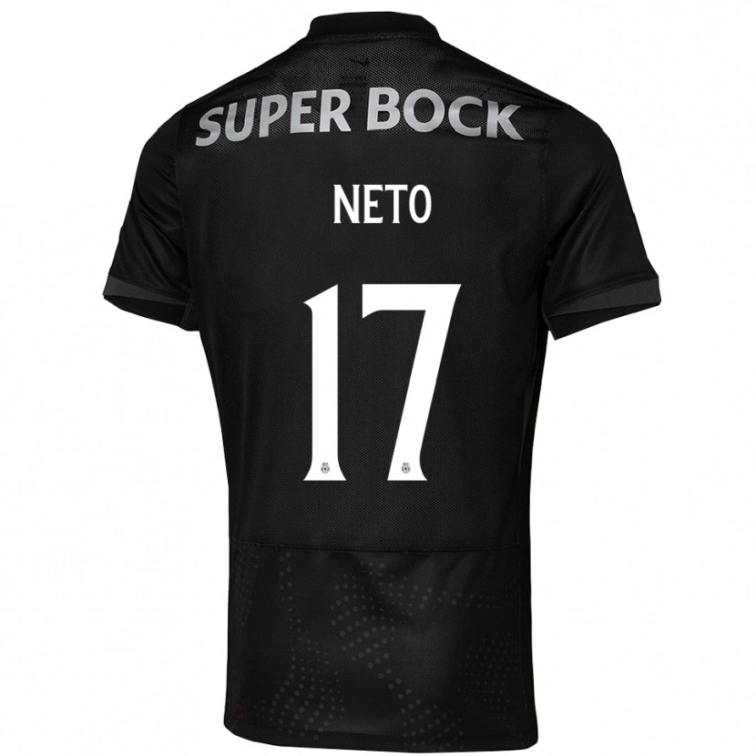 Danxen Hombre Camiseta Cláudia Neto #17 Negro Blanco 2ª Equipación 2025/26 La Camisa México