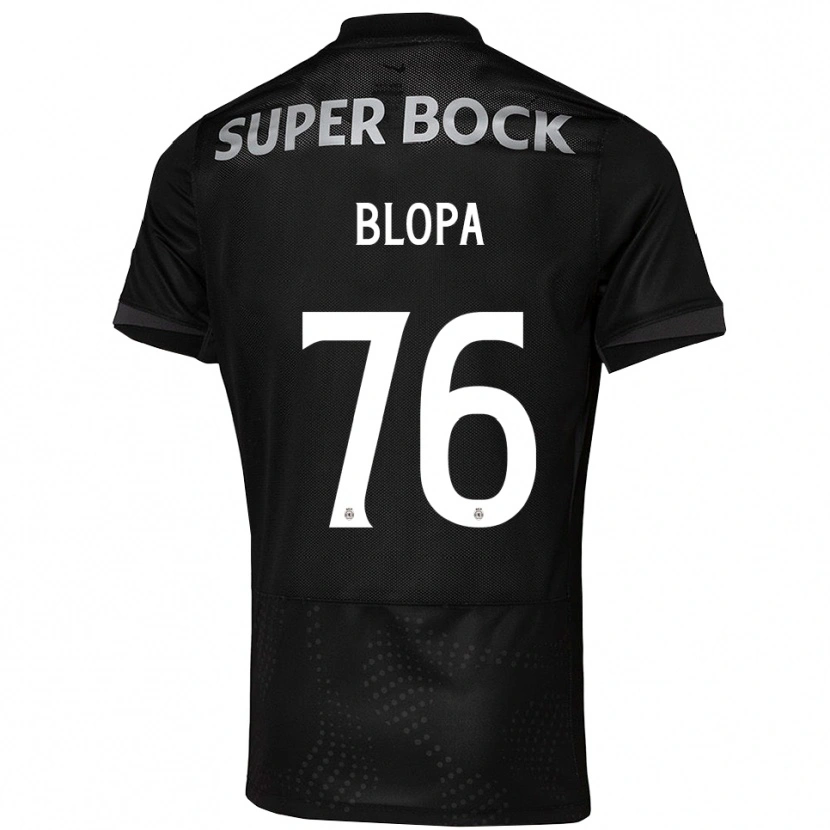 Danxen Hombre Camiseta Salvador Blopa #76 Negro Blanco 2ª Equipación 2025/26 La Camisa México