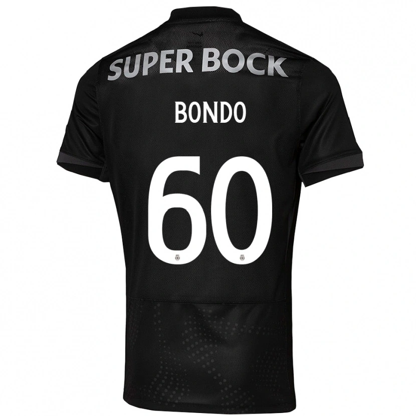 Danxen Hombre Camiseta Pedro Bondo #60 Negro Blanco 2ª Equipación 2025/26 La Camisa México