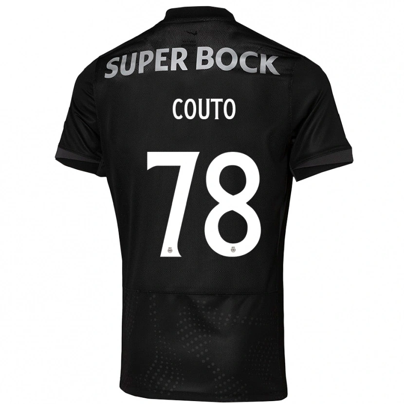 Danxen Hombre Camiseta Mauro Couto #78 Negro Blanco 2ª Equipación 2025/26 La Camisa México