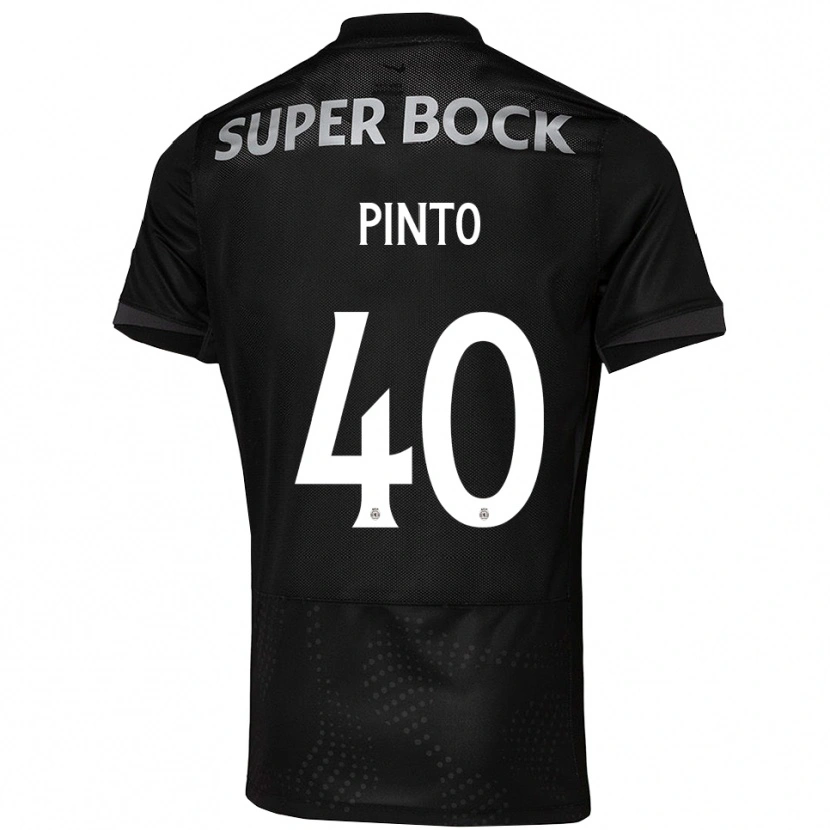 Danxen Hombre Camiseta Rita Pinto De Almeida #40 Negro Blanco 2ª Equipación 2025/26 La Camisa México
