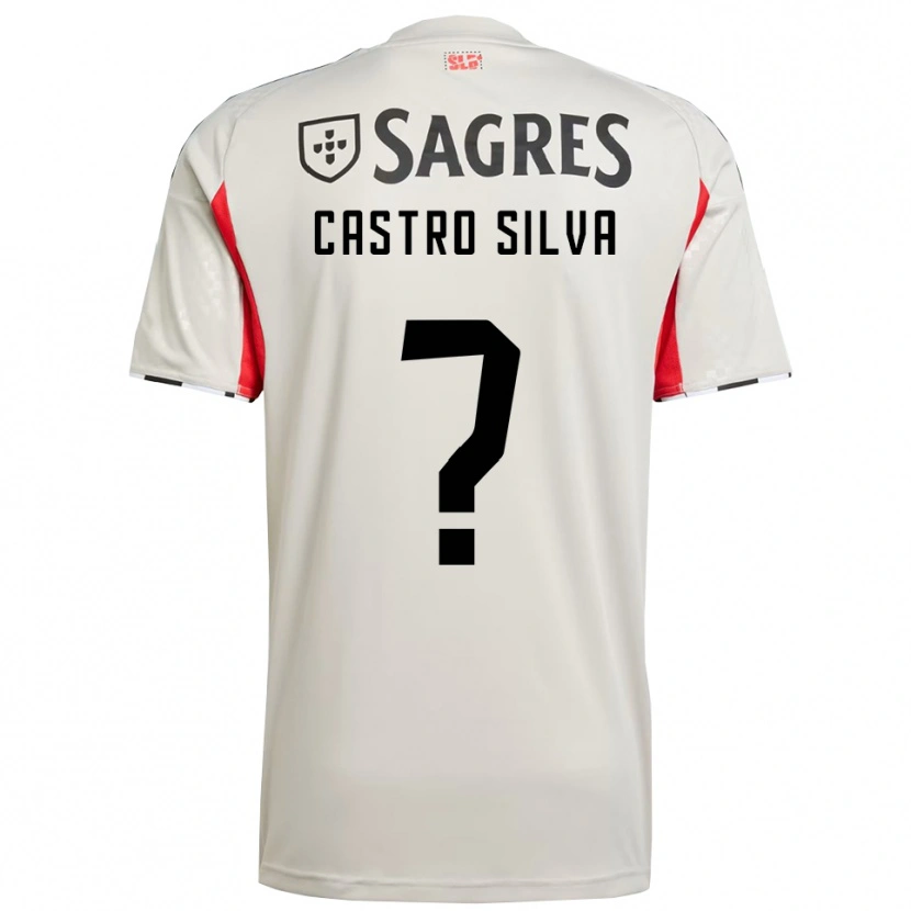 Danxen Hombre Camiseta Guilherme Castro Silva #0 Blanco Roto Rojo 2ª Equipación 2025/26 La Camisa México