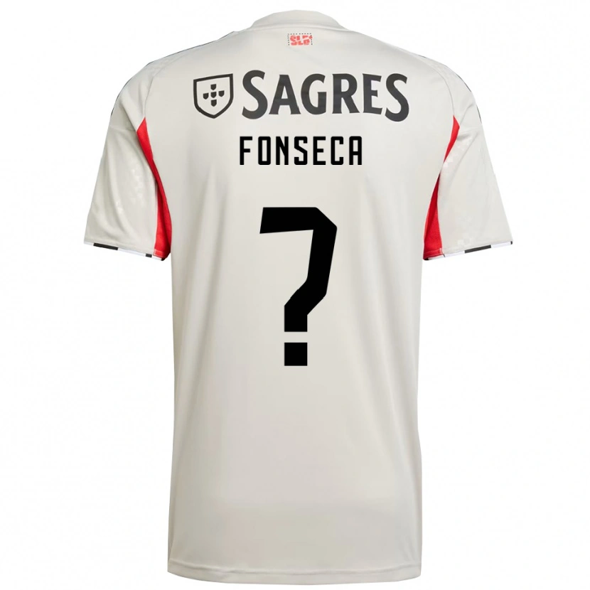 Danxen Hombre Camiseta Benjamim Fonseca #0 Blanco Roto Rojo 2ª Equipación 2025/26 La Camisa México