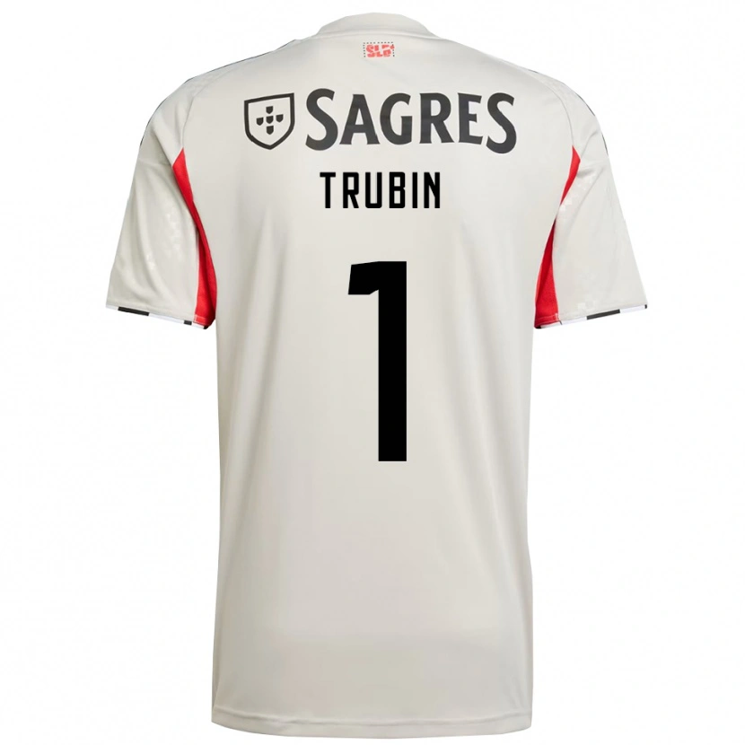 Danxen Hombre Camiseta Anatoliy Trubin #1 Blanco Roto Rojo 2ª Equipación 2025/26 La Camisa México