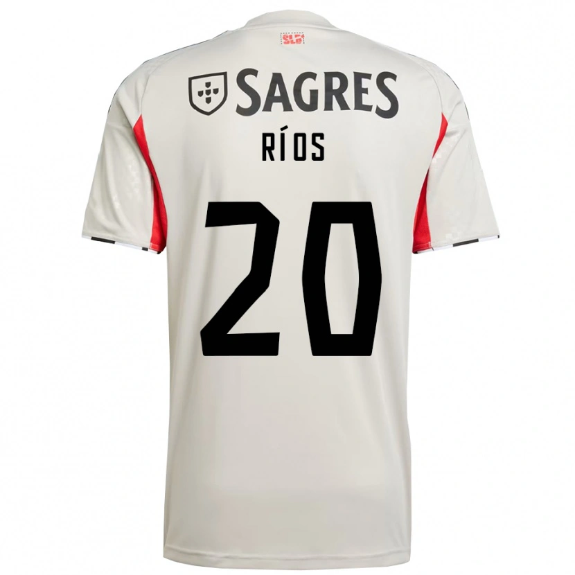 Danxen Hombre Camiseta Richard Ríos #20 Blanco Roto Rojo 2ª Equipación 2025/26 La Camisa México