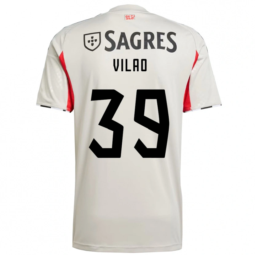 Danxen Hombre Camiseta Carolina Vilao #39 Blanco Roto Rojo 2ª Equipación 2025/26 La Camisa México