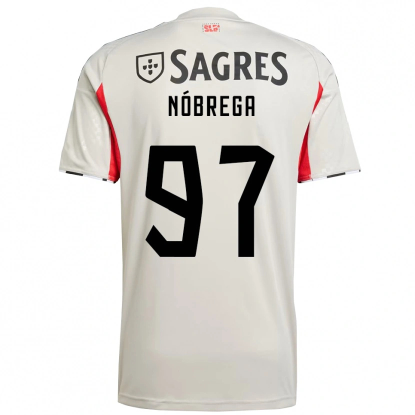 Danxen Hombre Camiseta Ricardo Nóbrega #97 Blanco Roto Rojo 2ª Equipación 2025/26 La Camisa México