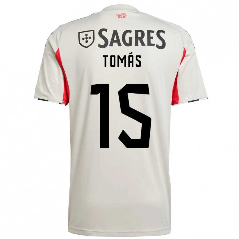 Danxen Hombre Camiseta Tomás Ferreira #15 Blanco Roto Rojo 2ª Equipación 2025/26 La Camisa México