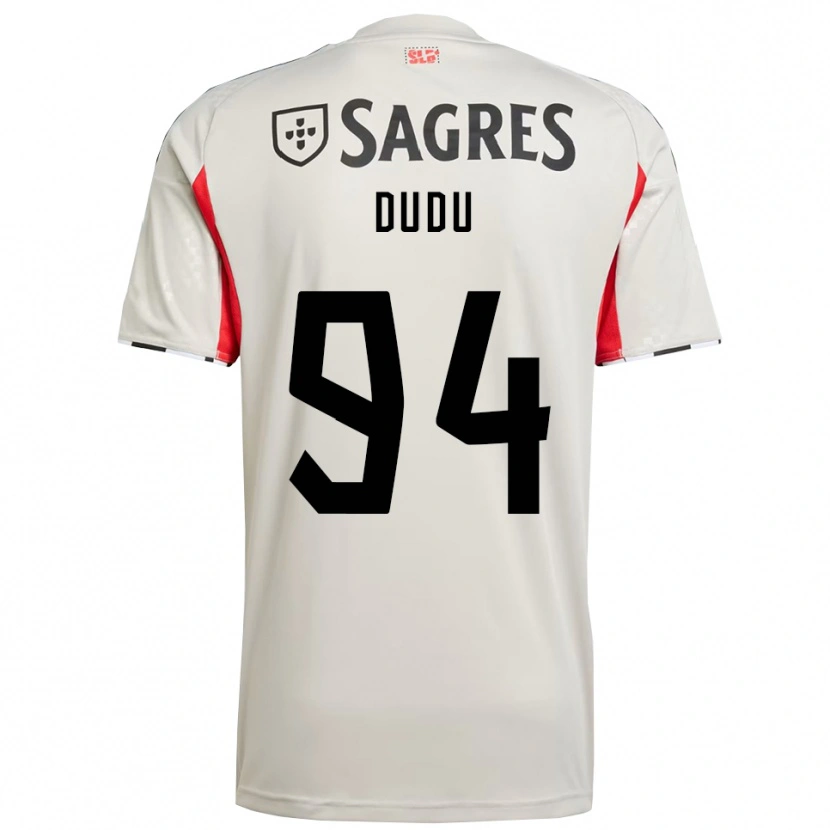 Danxen Hombre Camiseta Dudu #94 Blanco Roto Rojo 2ª Equipación 2025/26 La Camisa México