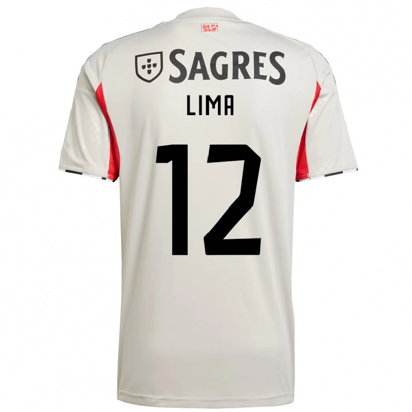 Danxen Hombre Camiseta Thaís Lima #12 Blanco Roto Rojo 2ª Equipación 2025/26 La Camisa México
