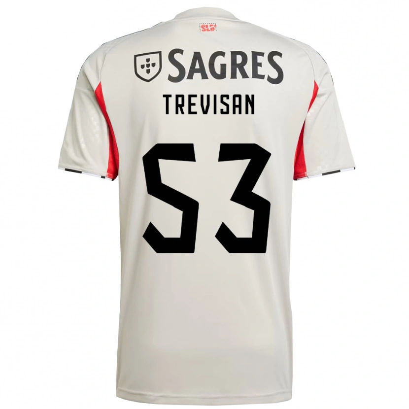 Danxen Hombre Camiseta Jelani Trevisan #53 Blanco Roto Rojo 2ª Equipación 2025/26 La Camisa México