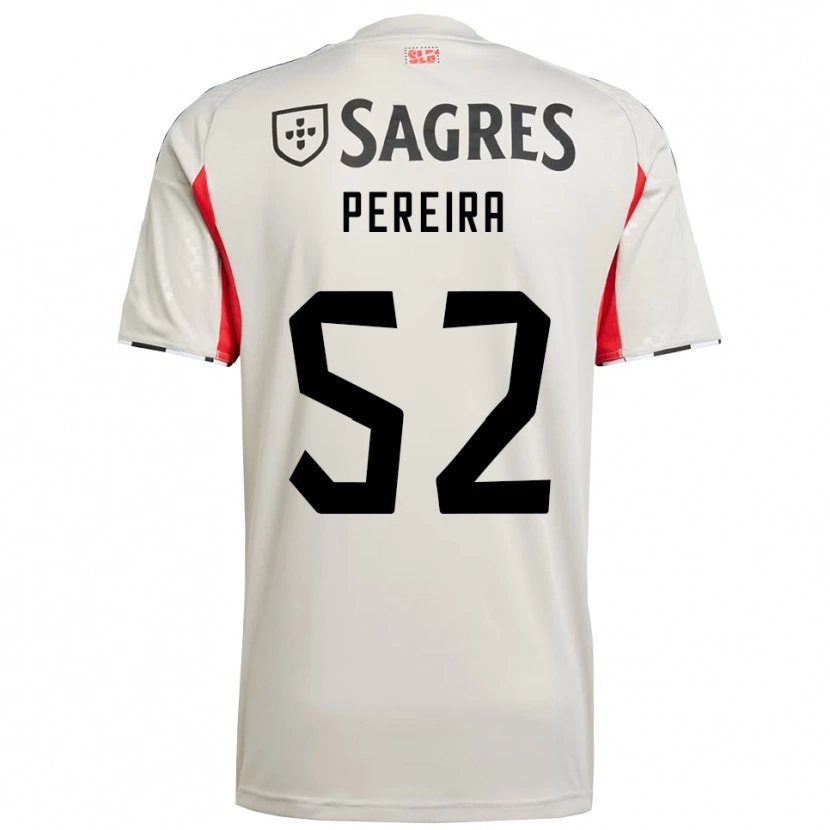 Danxen Hombre Camiseta Henrique Pereira #52 Blanco Roto Rojo 2ª Equipación 2025/26 La Camisa México