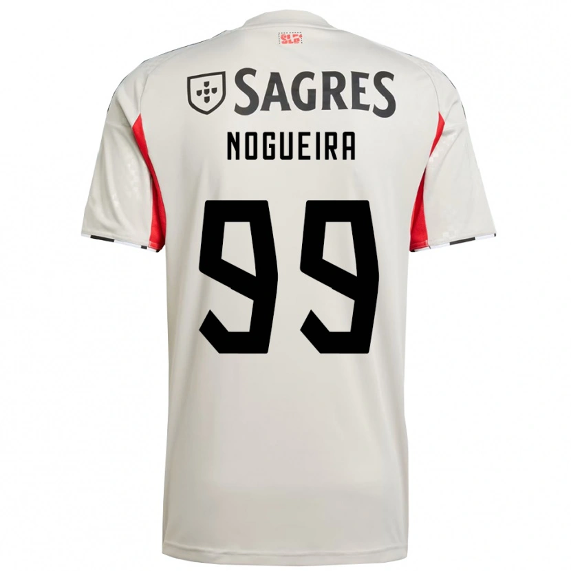 Danxen Hombre Camiseta Beatriz Nogueira #99 Blanco Roto Rojo 2ª Equipación 2025/26 La Camisa México