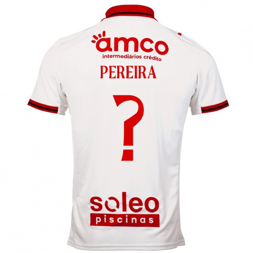 Danxen Hombre Camiseta Martim Pereira #0 Blanco Rojo 2ª Equipación 2025/26 La Camisa México